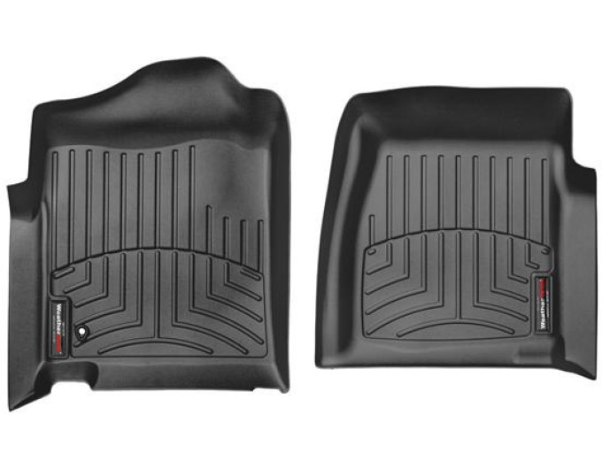 Коврики WeatherTech Black для Chevrolet Silverado (mkI); GMC Sierra (mkII)(single cab)(no 4x4 shifter) 1999-2007, цена: 6 692 грн.