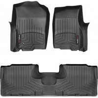 Коврики WeatherTech Black для Ford Expedition; Lincoln Navigator (mkII)(no console on 2 row) 2003-2006