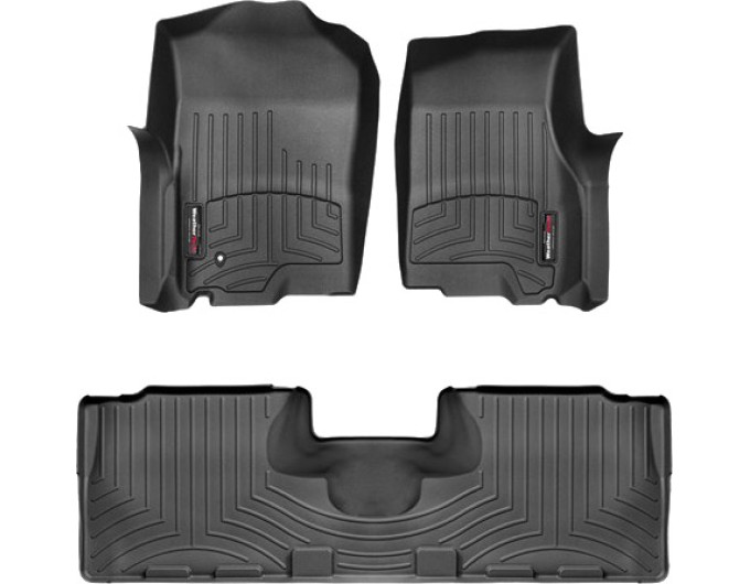 Коврики WeatherTech Black для Ford Expedition; Lincoln Navigator (mkII)(no console on 2 row) 2003-2006, цена: 11 488 грн.