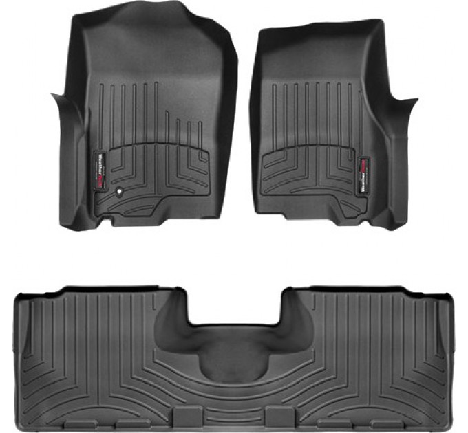 Коврики WeatherTech Black для Ford Expedition; Lincoln Navigator (mkII)(no console on 2 row) 2003-2006, цена: 10 641 грн.