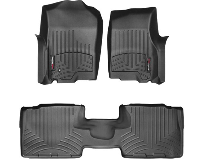 Коврики WeatherTech Black для Lincoln Navigator (mkII)(with console on 2 row) 2003-2006, цена: 11 709 грн.