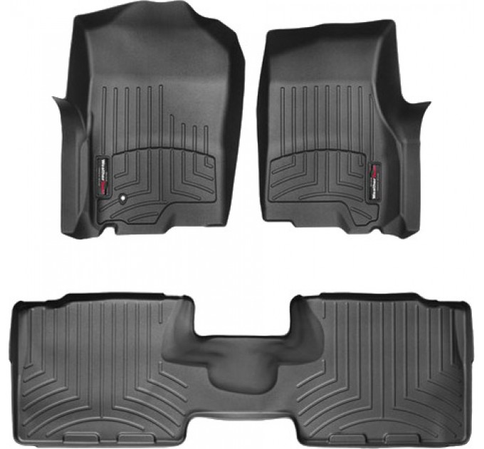 Коврики Weathertech Black для Lincoln Navigator (mkII)(with console on 2 row) 2003-2006, ціна: 10 849 грн.