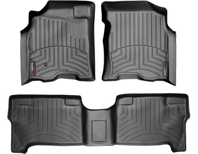 Коврики WeatherTech Black для Toyota Tundra (mkI)(double cab)(1 fixing hook) 2004-2004 automatic, цена: 11 488 грн.