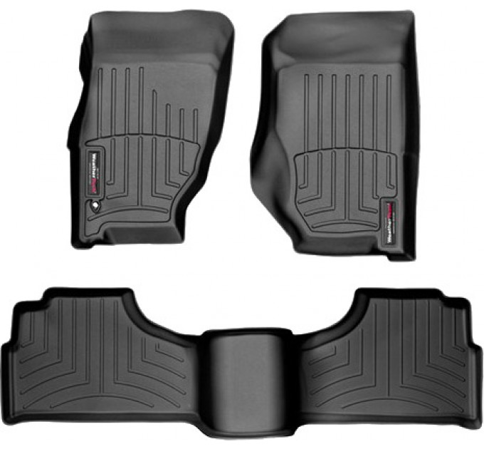 Коврики WeatherTech Black для Jeep Cherokee (KJ)(no dead pedal) 2002-2007, цена: 10 641 грн.