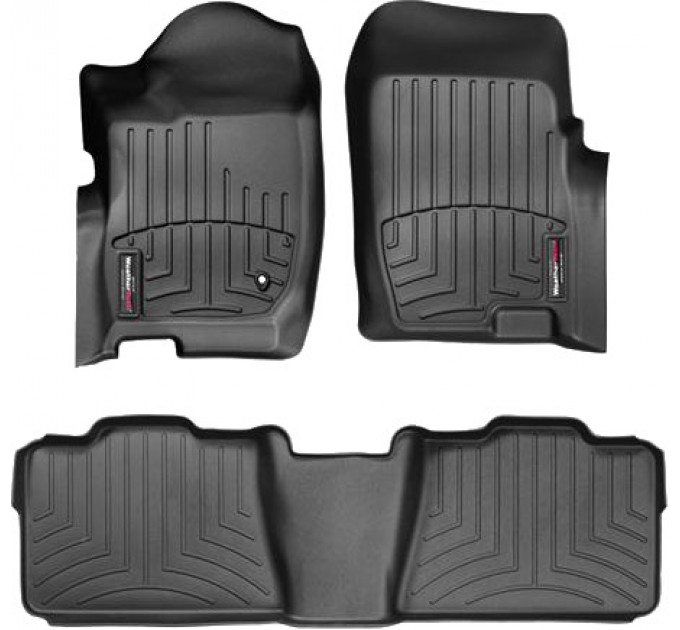 Коврики Weathertech Black для Ford Explorer (mkIV); Mercury Mountaineer (mkIII)(1-2 row)(2 row bench seats or bucket no console) 2006-2010, ціна: 10 641 грн.