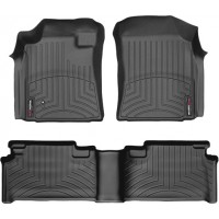 Коврики Weathertech Black для Toyota Tundra (extended cab)(mkI)(1 fixing hook) 2004-2006 automatic