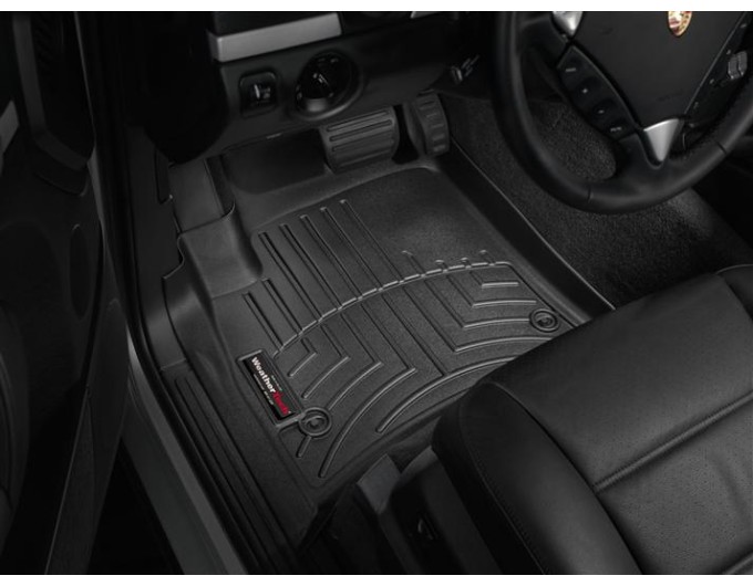 Коврики WeatherTech Black для Volkswagen Touareg (mkI); Porsche Cayenne (mkI)(4 oval fixings) 2002-2008, цена: 11 709 грн.