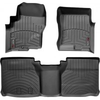 Коврики Weathertech Black для Nissan Navara (extended cab)(D40)(1 fixing) 2005-2008; Suzuki Equator (extended cab)(1 fixing) 2008-2012