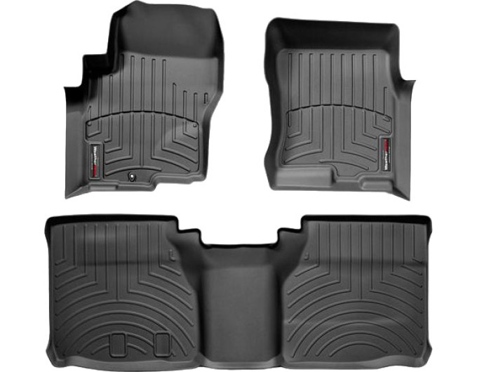 Коврики WeatherTech Black для Nissan Navara (D40)(extended cab)(1 fixing) 2005-2008; Suzuki Equator (extended cab)(1 fixing) 2008-2012, цена: 11 488 грн.