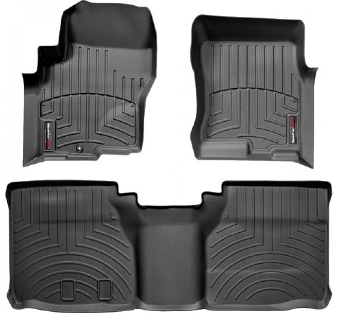 Коврики WeatherTech Black для Nissan Navara (D40)(extended cab)(1 fixing) 2005-2008; Suzuki Equator (extended cab)(1 fixing) 2008-2012, цена: 10 641 грн.