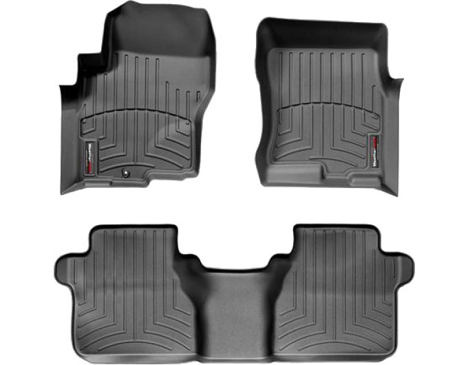 Коврики WeatherTech Black для Nissan Navara (D40)(double cab)(1 fixing)(no rockford system) 2005-2008; Suzuki Equator (double cab) 2008-2012, цена: 11 488 грн.