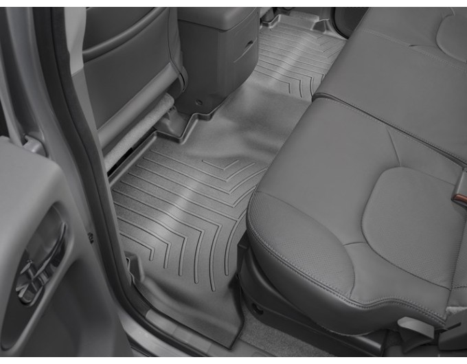 Коврики WeatherTech Black для Nissan Navara (D40)(double cab)(with rockford system)(2 row) 2008-2015, цена: 4 911 грн.