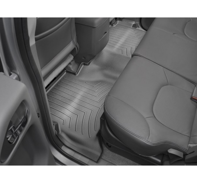 Килимки WeatherTech Black для Nissan Navara (D40)(double cab)(with rockford system)(2 row) 2008-2015, ціна: 4 498 грн.