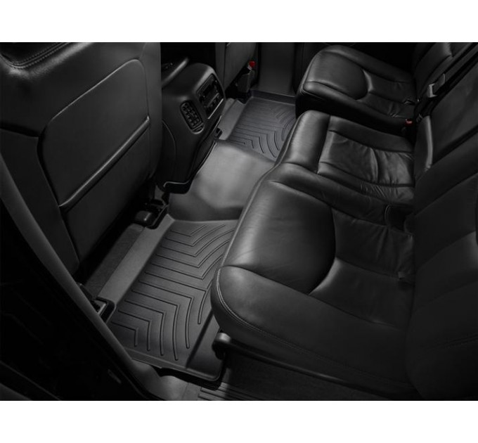 Килимки WeatherTech Black для Cadillac Escalade ESV / EXT (II); Chevrolet Suburban (IX) / Avalanche (I) / Silverado (I); GMC Yukon XL (IX) / Sierra (I)(double cab)(2 row) 2000-2007, ціна: 4 705 грн.