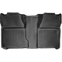 Коврики WeatherTech Black для Chevrolet Silverado (mkII); GMC Sierrra (mkII)(double cab)(no storage boxes under 2 row)(2 row) 2007-2014