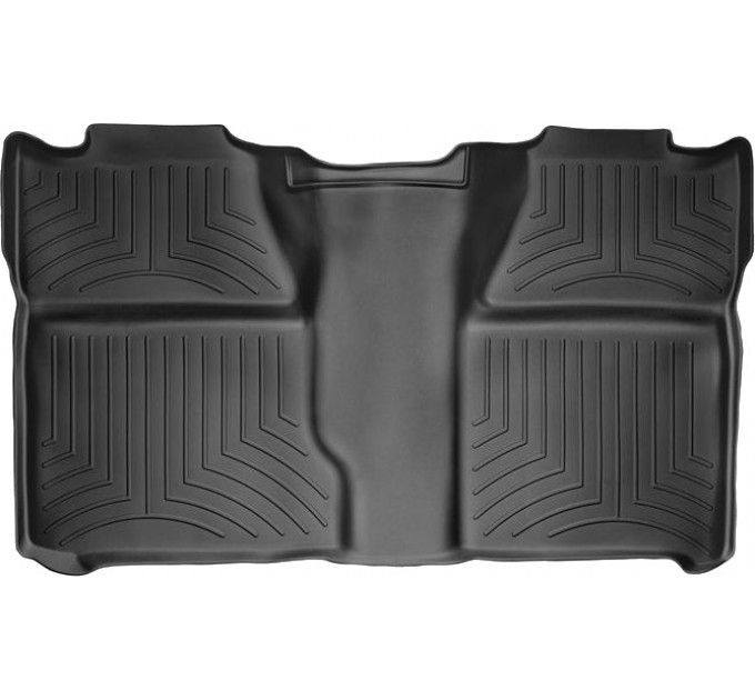 Килимки WeatherTech Black для Chevrolet Silverado (mkII); GMC Sierrra (mkII)(double cab)(no storage boxes under 2 row)(2 row) 2007-2014, ціна: 6 343 грн.