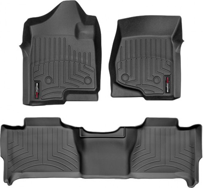 Коврики WeatherTech Black для Chevrolet Suburban (mkX) / Tahoe (mkIII)(not hybrid); GMC Yukon (mkX) / Yukon XL (mkIII)(1-2 row) 2007-2014, цена: 9 994 грн.