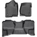 Коврики Weathertech Black для Chevrolet Silverado (extended cab)(mkII)(no 4x4 shifter)(1 row bucket)(no storage boxes under 2 row) 2007-2014, ціна: 11 728 грн.