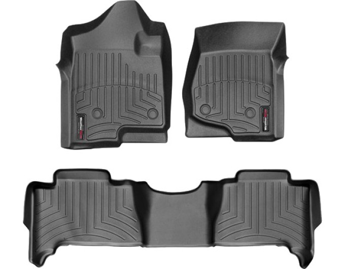 Коврики Weathertech Black для Chevrolet Tahoe; GMC Yukon (hybrid)(mkIII)(1-2 row)(1 row bucket seats) 2007-2014, ціна: 11 488 грн.