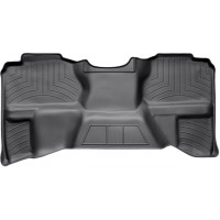 Килимки WeatherTech Black для Chevrolet Silverado (mkII); GMC Sierra (mkII)(extended cab)(no storage boxes under 2 row)(2 row) 2007-2014