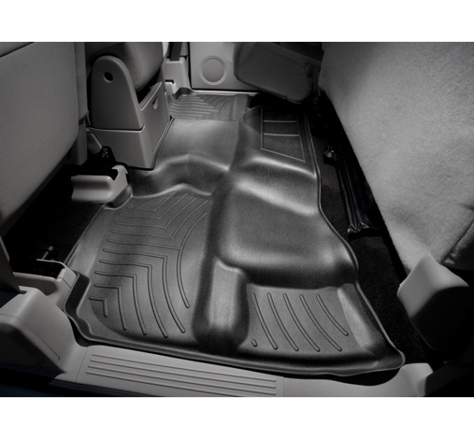 Коврики WeatherTech Black для Chevrolet Silverado (mkII)(extended cab)(no 4x4 shifter)(1 row bucket)(no storage boxes under 2 row) 2007-2014, цена: 11 728 грн.