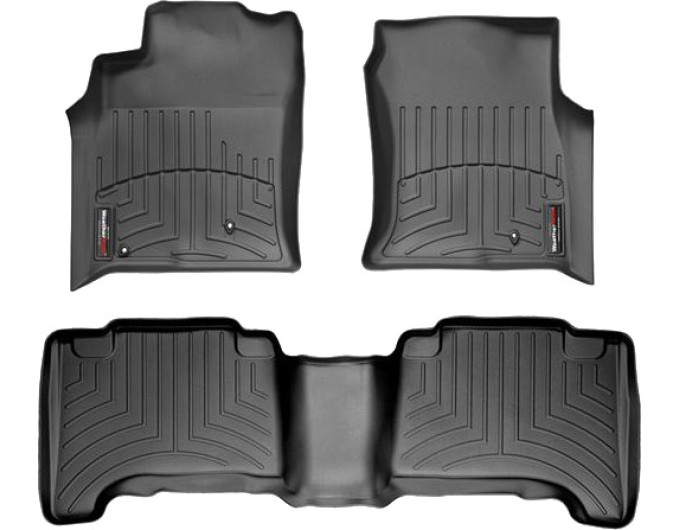 Коврики Weathertech Black для Toyota Land Cruiser Prado (J120); Lexus GX (mkI)(no rear entertainment system) 2002-2009, ціна: 11 709 грн.