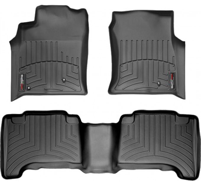 Коврики WeatherTech Black для Toyota Land Cruiser Prado (J120); Lexus GX (mkI)(no rear entertainment system) 2002-2009, цена: 10 849 грн.