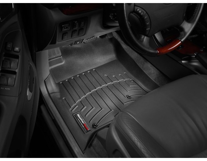 Коврики Weathertech Black для Toyota Land Cruiser Prado (J120); Lexus GX (mkI)(no rear entertainment system)(1 row) 2002-2009, ціна: 6 692 грн.