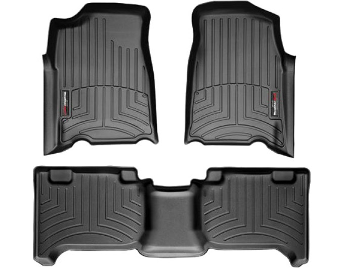 Коврики Weathertech Black для Chevrolet Colorado; GMC Canyon (extended cab)(mkI) 2003-2012 automatic, ціна: 11 488 грн.