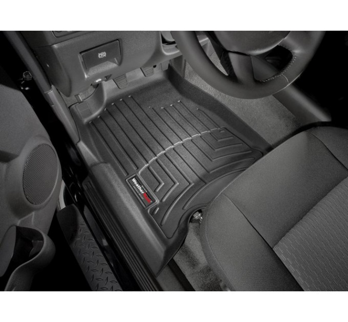 Коврики Weathertech Black для Chevrolet Colorado; GMC Canyon (extended cab)(mkI)(1 row) 2003-2012 automatic, ціна: 6 144 грн.