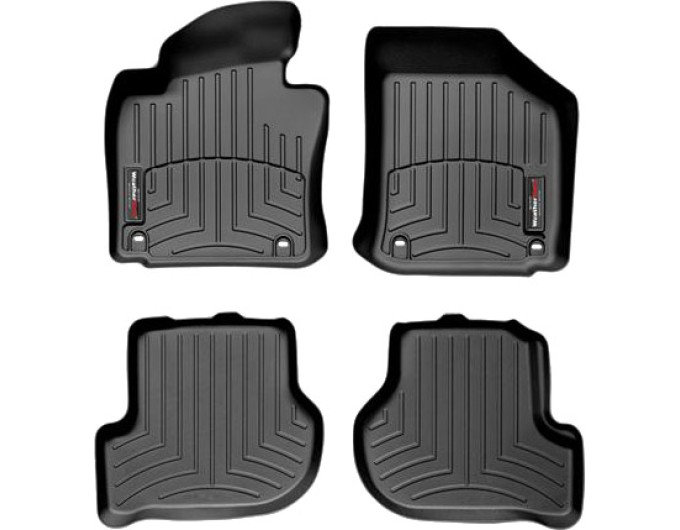 Коврики WeatherTech Black для Volkswagen Golf (mkV-mkVI) / Jetta (mkV) / Scirocco (mkIII); Skoda Octavia (mkII)(4 oval fixings) 2003-2012 automatic, цена: 10 602 грн.