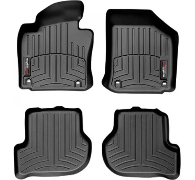 Коврики Weathertech Black для Volkswagen Golf (mkV-mkVI) / Jetta (mkV) / Scirocco (mkIII); Skoda Octavia (mkII)(4 oval fixings) 2003-2012 automatic, ціна: 9 826 грн.