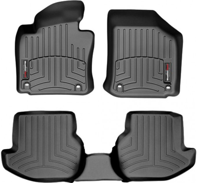 Коврики WeatherTech Black для Volkswagen Eos (mkI)(4 oval fixings) 2006-2008 automatic, цена: 10 641 грн.