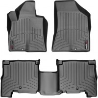 Коврики Weathertech Black для Hyundai Santa Fe (mkII)(2 fixings) 2007-2009