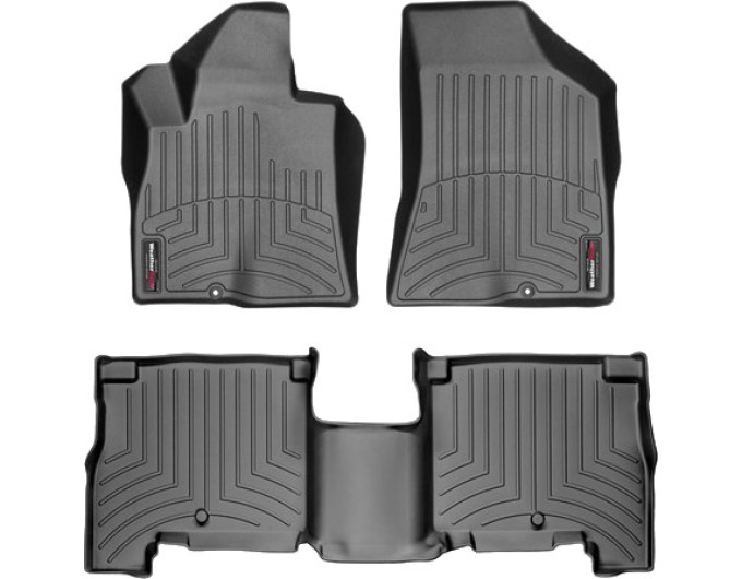 Коврики Weathertech Black для Hyundai Santa Fe (mkII)(2 fixings) 2007-2009, ціна: 11 488 грн.