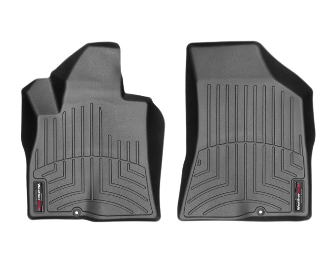 Коврики WeatherTech Black для Hyundai Santa Fe (mkII)(2 fixings)(1 row) 2007-2009, цена: 6 692 грн.