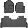 Коврики Weathertech Black для Ford Super Duty (double cab)(mkIV)(1 row - 2pcs.)(1 row bench seats)(with storage under 2 row) 2017→, ціна: 12 487 грн.