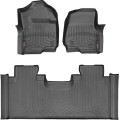 Коврики WeatherTech Black для Ford Super Duty (mkIV)(extended cab)(1 row bucket seats) 2017→, цена: 13 472 грн.