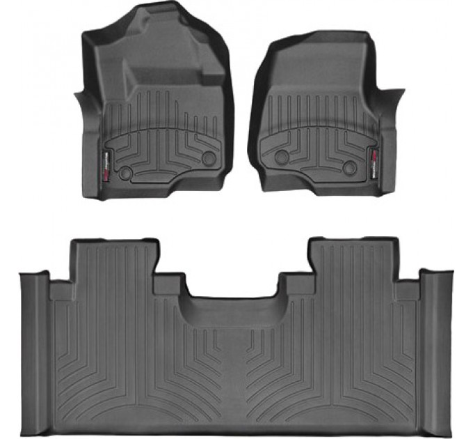 Коврики Weathertech Black для Ford Super Duty (extended cab)(mkIV)(1 row bucket seats) 2017→, ціна: 12 487 грн.