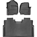 Коврики WeatherTech Black для Ford Super Duty (mkIV)(double cab)(1 row - 2pcs.)(1 row bench seats)(no storage under 2 row) 2017→, цена: 13 472 грн.