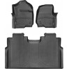 Коврики Weathertech Black для Ford Super Duty (double cab)(mkIV)(1 row - 2pcs.)(1 row bench seats)(no storage under 2 row) 2017→, ціна: 12 487 грн.