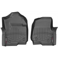 Коврики Weathertech Black для Ford Super Duty (extendede & double cab)(mkIV)(2 pcs.)(1 row) 2017→