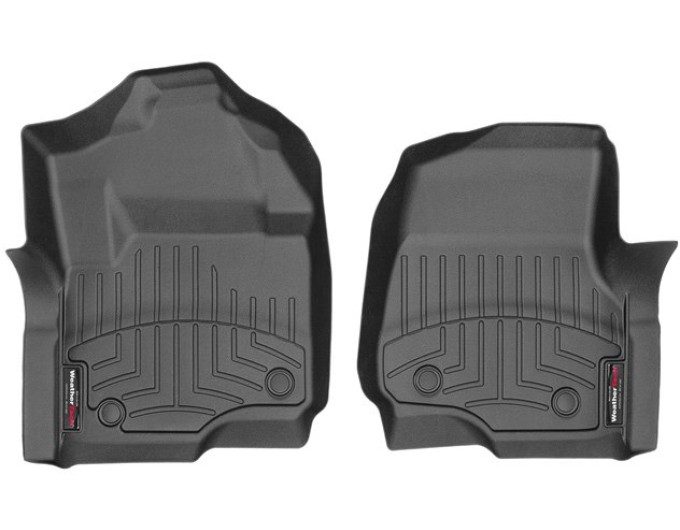 Коврики WeatherTech Black для Ford Super Duty (mkIV)(extendede & double cab)(2 pcs.)(1 row) 2017→, цена: 6 692 грн.