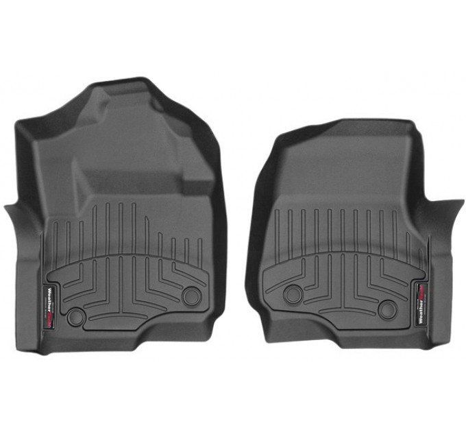 Коврики WeatherTech Black для Ford Super Duty (mkIV)(extendede & double cab)(2 pcs.)(1 row) 2017→, цена: 6 144 грн.