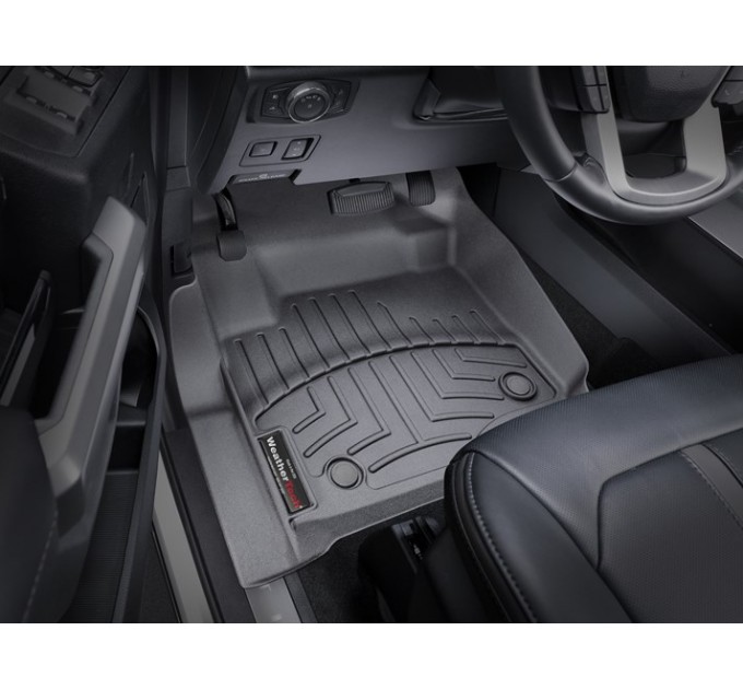 Коврики Weathertech Black для Ford Super Duty (extended cab)(mkIV)(1 row - 2pcs.)(1 row bench seats) 2017→, ціна: 12 487 грн.