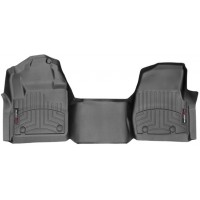 Коврики WeatherTech Black для Ford Super Duty (mkIV)(single cab)(no 4x4 shifter)(1 pc.)(1 row) 2017→