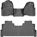 Коврики WeatherTech Black для Ford Super Duty (mkIV)(double cab)(no 4x4 shifter)(1 row - 1pc.)(1 row bench seats)(with storage under 2 row) 2017→, цена: 15 243 грн.