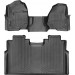 Коврики WeatherTech Black для Ford Super Duty (mkIV)(double cab)(no 4x4 shifter)(1 row - 1pc.)(1 row bench seats)(no storage under 2 row) 2017→, цена: 14 117 грн.