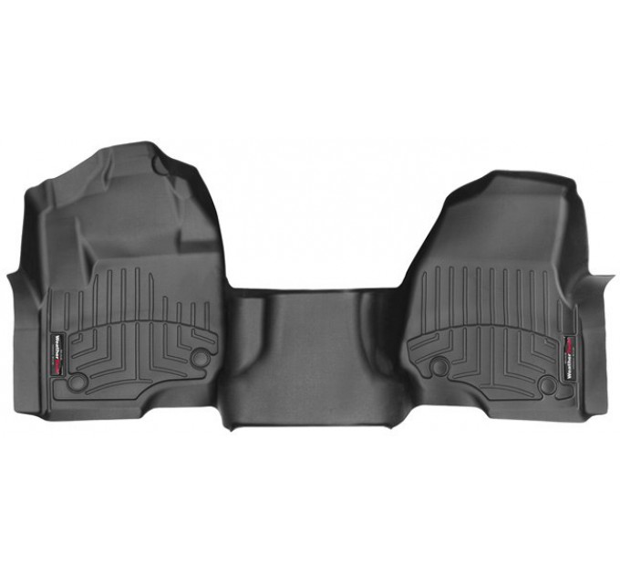 Коврики Weathertech Black для Ford Super Duty (extended & double cab)(mkIV)(no 4x4 shifter)(1 pc.)(1 row) 2017→, ціна: 7 773 грн.