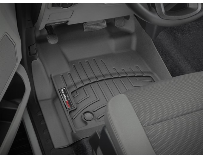 Коврики WeatherTech Black для Ford Super Duty (mkIV)(single cab)(2 pcs.)(1 row) 2017→, цена: 6 692 грн.